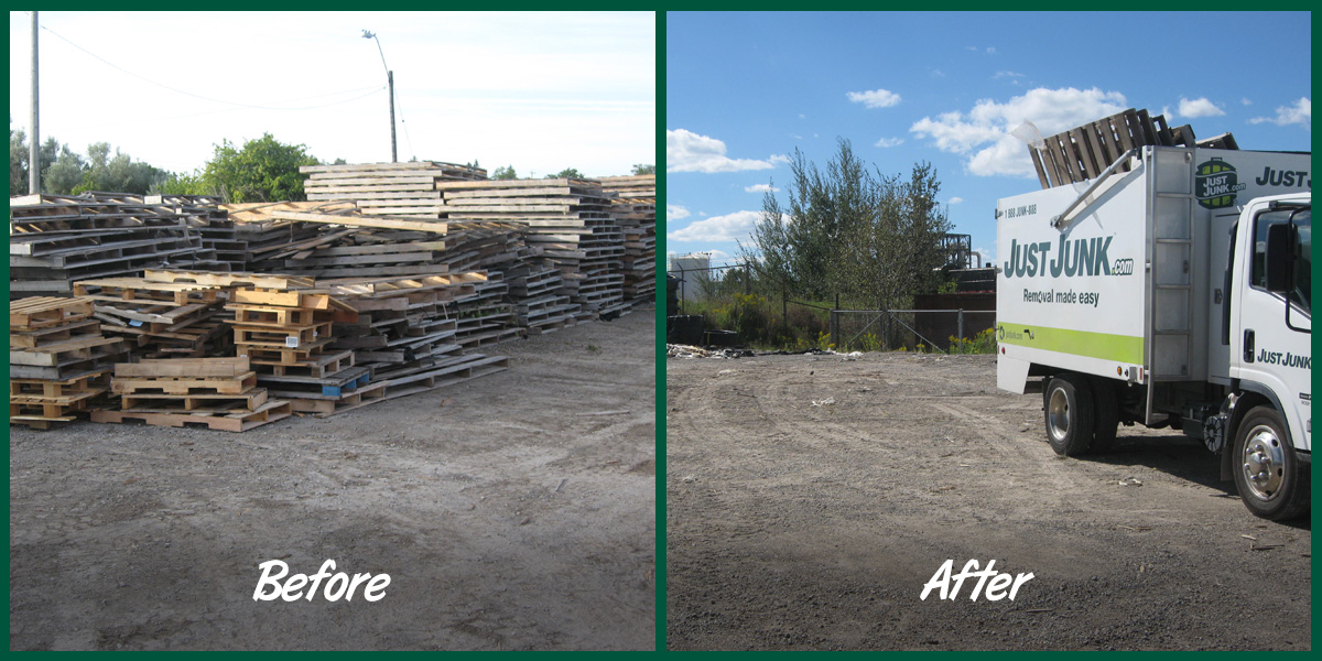 Pallet Removal JUSTJUNK Winnipeg Pallet Pickup Made Easy!